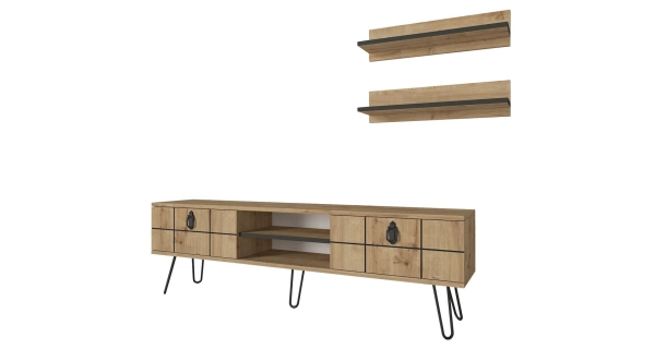 Televizní stolek s policemi OVIDIUS, sapphire