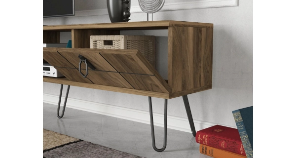 Televizní stolek s policemi OVIDIUS, vlašský ořech