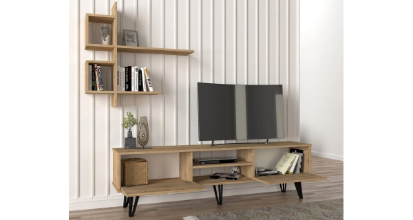 Televizní stolek s policí MUSA, sapphire