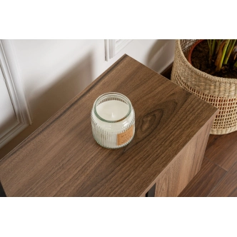 Televizní stolek SOLFIR, vlašský ořech/černá