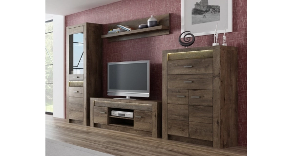 Televizní stolek SWED S9, jasan tmavý