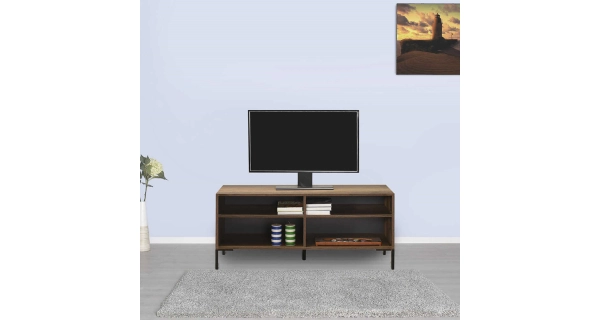 Televizní stolek TACUL, ořech DOPRODEJ