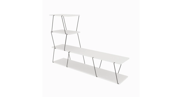 Televizní stolek TELRIS, bílá