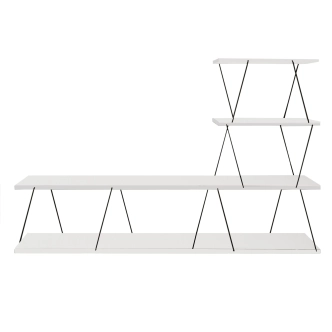 Televizní stolek TELRIS, bílá