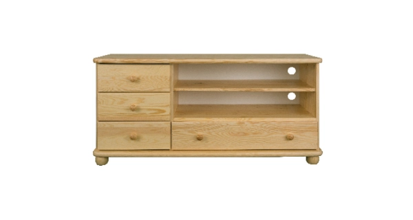 Televizní stolek TENMILE, masiv borovice, moření: …
