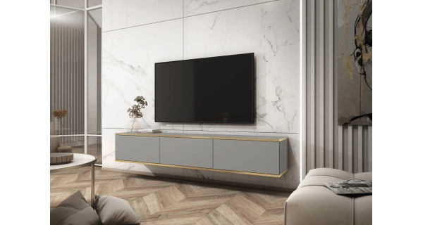 Televizní stolek TUNIS 175 cm, šedá