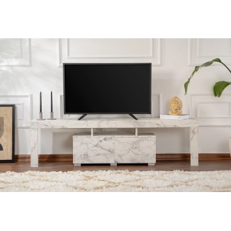 Televizní stolek VILTARIS, mramor