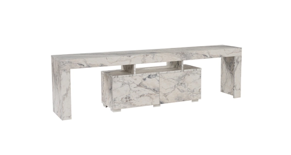 Televizní stolek VILTARIS, mramor
