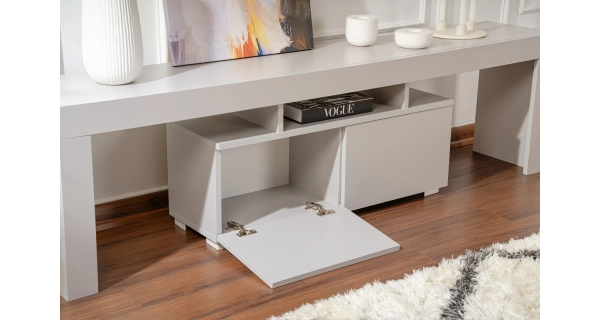 Televizní stolek VILTARIS, šedá