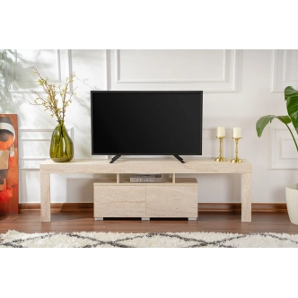 Televizní stolek VILTARIS, travertin