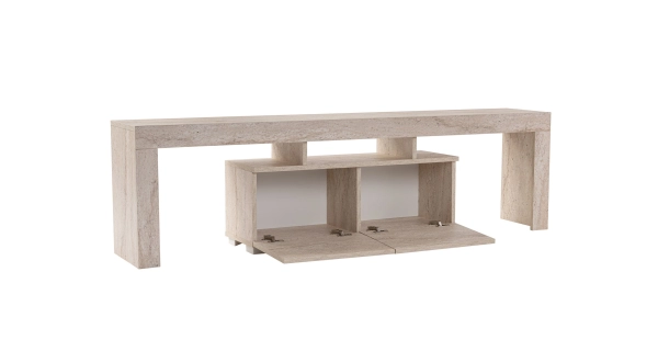 Televizní stolek VILTARIS, travertin