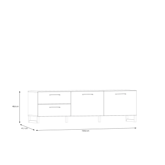 Televizní stolek VOLRO, šalvěj, 5 let záruka