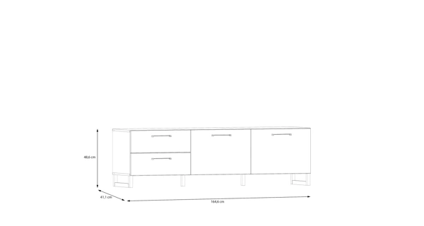 Televizní stolek VOLRO, šalvěj