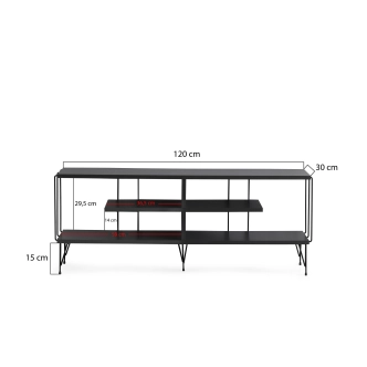 Televizní stolek VORNOR, antracit