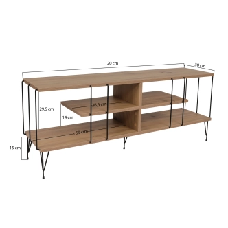 Televizní stolek VORNOR, dub