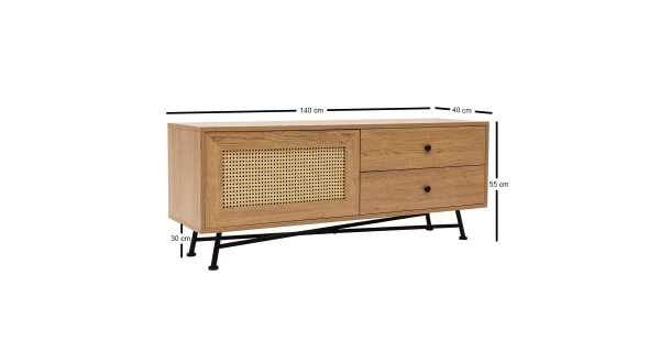 Televizní stolek ZALNOR typ 1, přírodní