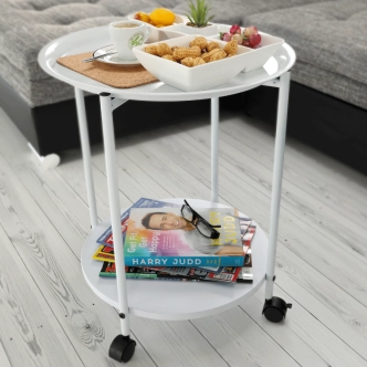 TERNATE odkládací stolek, bílá