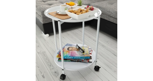 TERNATE odkládací stolek, bílá