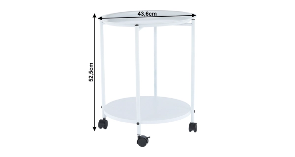 TERNATE odkládací stolek, bílá