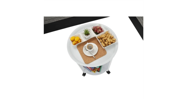 TERNATE odkládací stolek, bílá