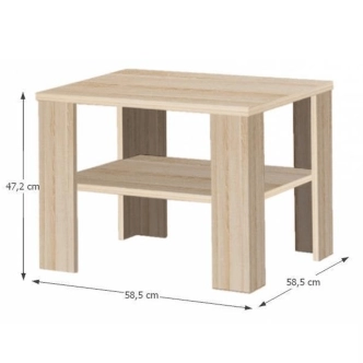 TINGGI konferenční stolek, dub sonoma 