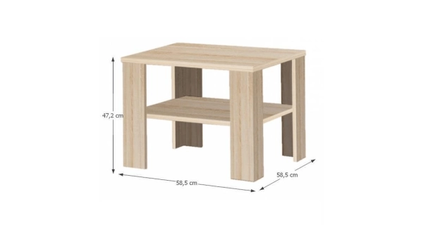 TINGGI konferenční stolek, dub sonoma 