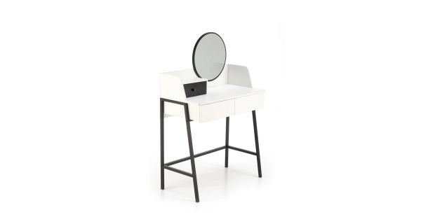 Toaletní stolek CICHOR, bílý/černý