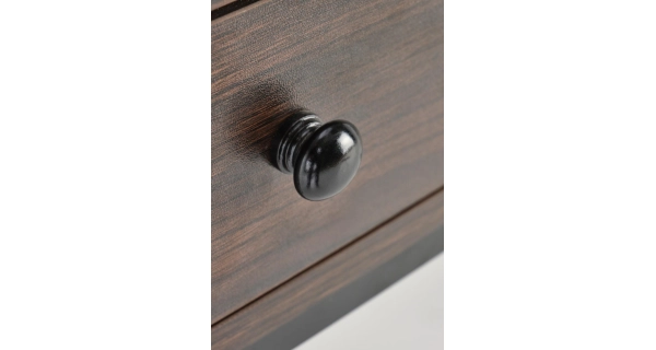 Toaletní stolek DAMAVAND, ořech/černý