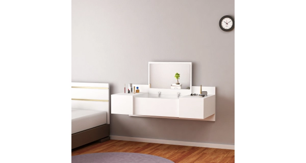 Toaletní stolek DIONDRE, bílá