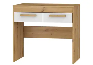 Toaletní stolek GATTON, dub artisan/bílý lesk
