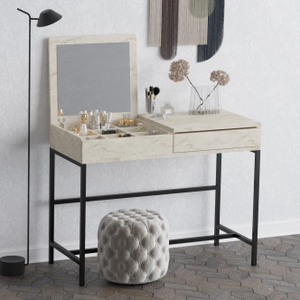 Toaletní stolek HARTREL, travertin