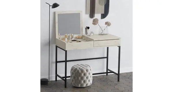 Toaletní stolek HARTREL, travertin