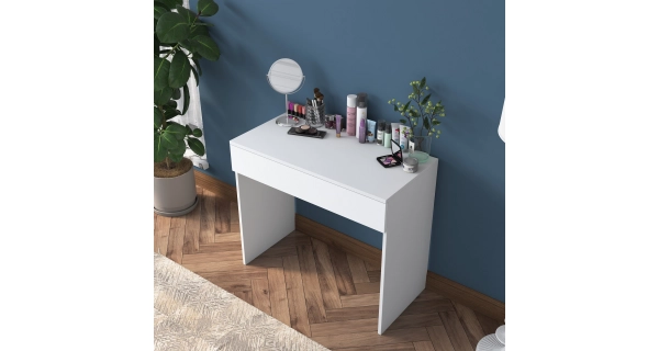 Toaletní stolek HELDRON, bílá