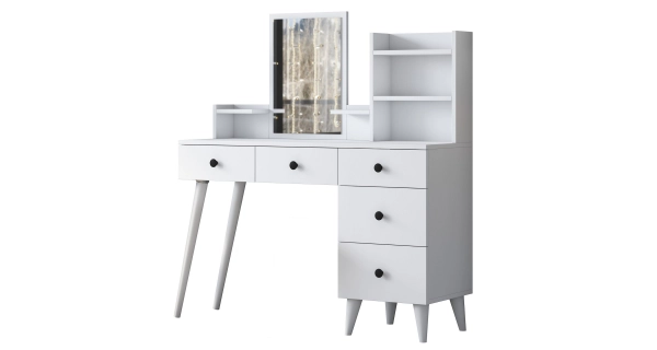 Toaletní stolek HELLON, bílá