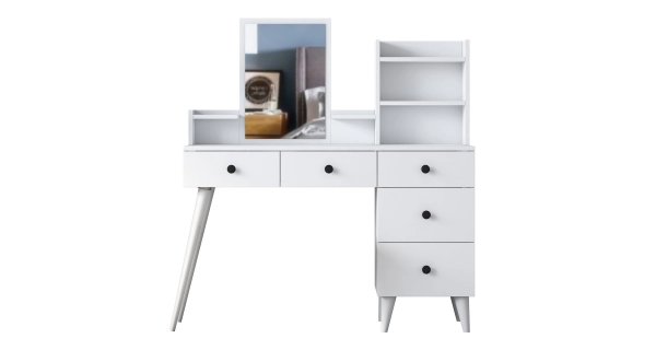 Toaletní stolek HELLON, bílá