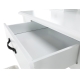 Toaletní stolek HORTENZIE s taburetem, bílá/stříbrná