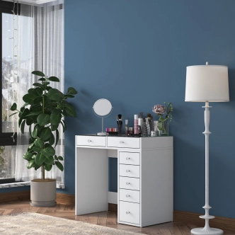 Toaletní stolek JERNOR, bílá