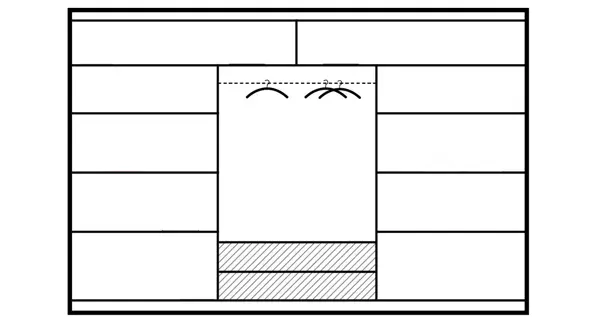 Třídvéřová šatní skříň DONGOLA, bílá
