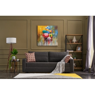 Trojsedák ARETYNA s rozkladem, antracit