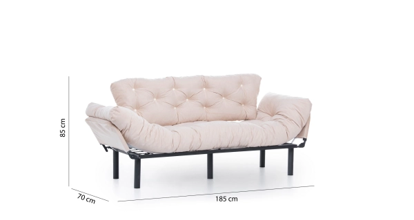 Trojsedák BUS, krémová