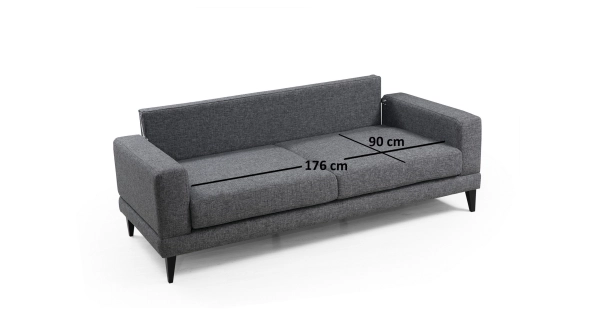 Trojsedák CACADU, tmavě šedá