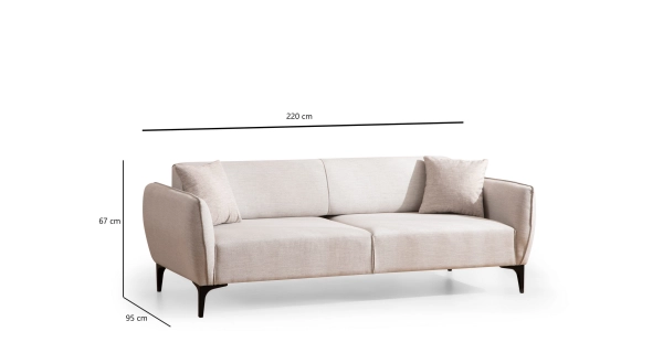 Trojsedák CORTEL, bílá