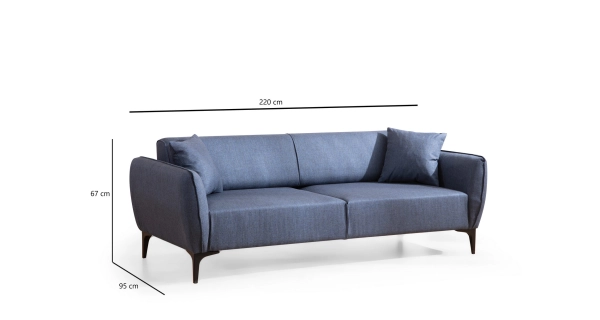 Trojsedák CORTEL, modrá