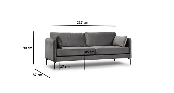 Trojsedák FENLOR, šedá