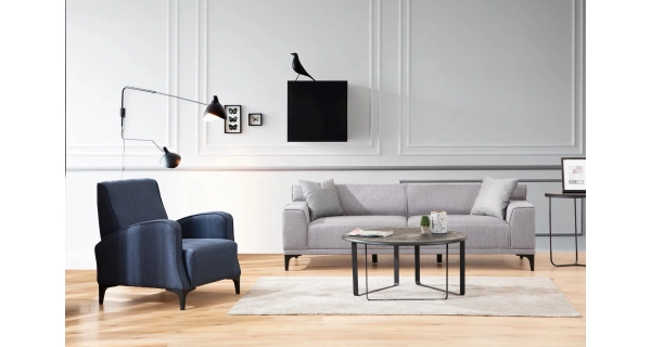 Trojsedák LINSON, světle šedá