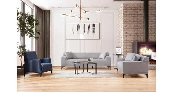 Trojsedák LINSON, světle šedá