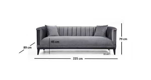 Trojsedák PELARON, tmavě šedá