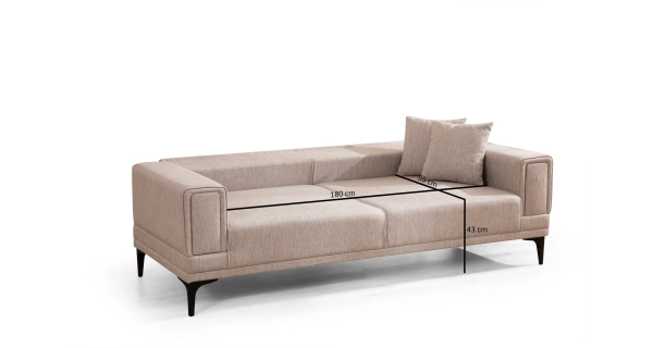 Trojsedák ZALFARO, světle hnědá