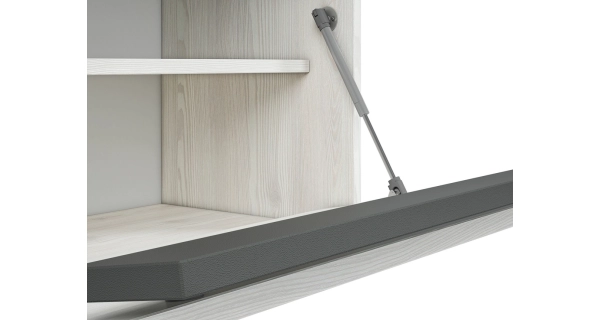 TURBIO botník II s výklopnými dvířky, borovice sněžná/antracit