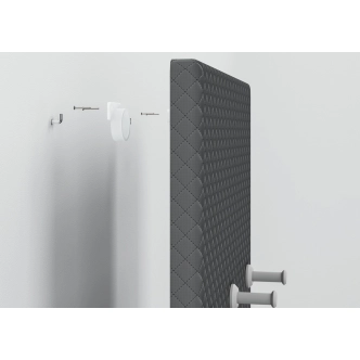 TURBIO čalouněná věšáková stěna, antracit